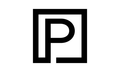 Modern Letter P Logo