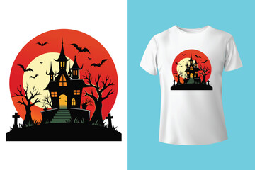 Happy halloween t shirt design