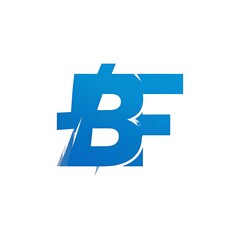 Obraz premium Bold, stylized initials 