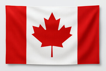flag of canada on white background