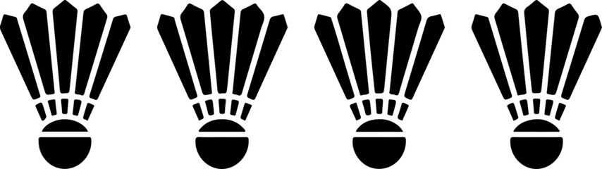 Badminton Champions Logo – Shuttlecock and Rackets Emblem