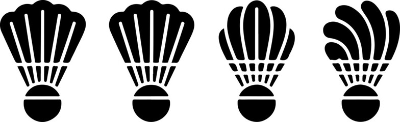 Badminton Champions Logo – Shuttlecock and Rackets Emblem