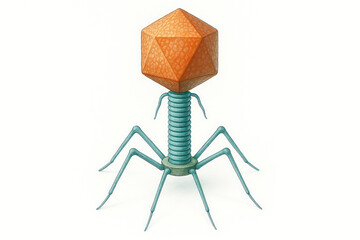 Illustration of a Bacteriophage Virus