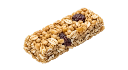 Wholesome granola bar packed with oats and dried fruit for a healthy snack
