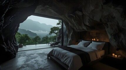 Fototapeta premium Luxury accommodation in a cave