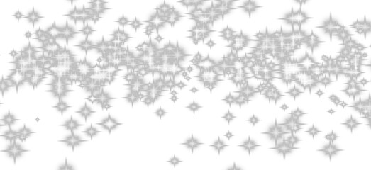  Abstract White Star Sparkle Overlay for Magical Glitter Effect on Transparent Background
