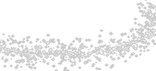 Abstract Star Sparkle Texture, Flowing Winter Glitter Wave on Transparent Background
