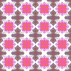 Floral Geometric Ornamental Seamless Pattern