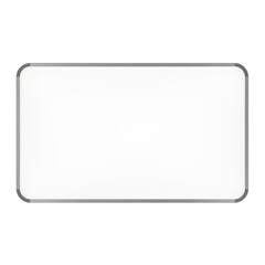 Sleek rectangular display with rounded edges for modern interface design and presentations