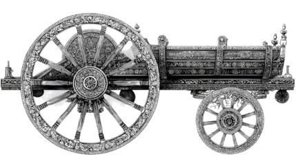 Black vintage vehicle classic retro automobile for old style transportation isolated on white background