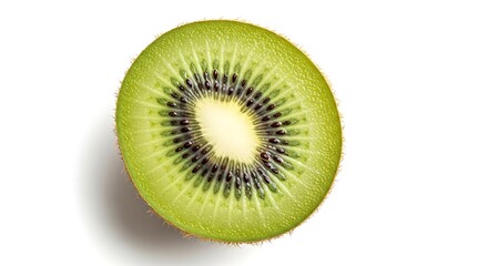 Fresh Kiwi Slice Close-up.