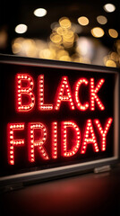 Black Friday signage special discounts store sales online marketing people shopping concept
