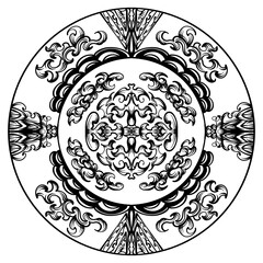 watercolor ornament mandala floral 