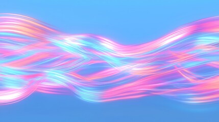 Colorful abstract background with flowing lines intertwining in soft waves of pink, blue, and white against a vivid backdrop