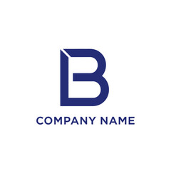 Modern Blue Letter B Logo Design for Business Identity and Branding.