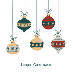 Unique Christmas Ornaments Hanging Decorations for Holiday Season.