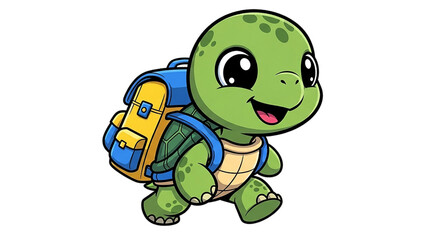 funny turtle vector illustration