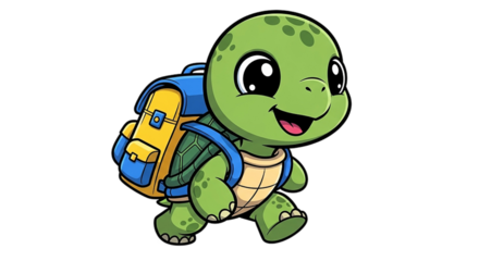 funny turtle vector illustration
