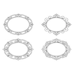Hand-Drawn Decorative Frames Collection
