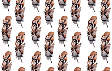 Allover pattern seamless pattern Tiger motive pattern beautiful pattern digital design textile print fish pattern 