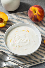 Homemade Healthy Peach Yogurt