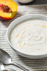 Homemade Healthy Peach Yogurt