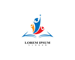 Education logo design vector template