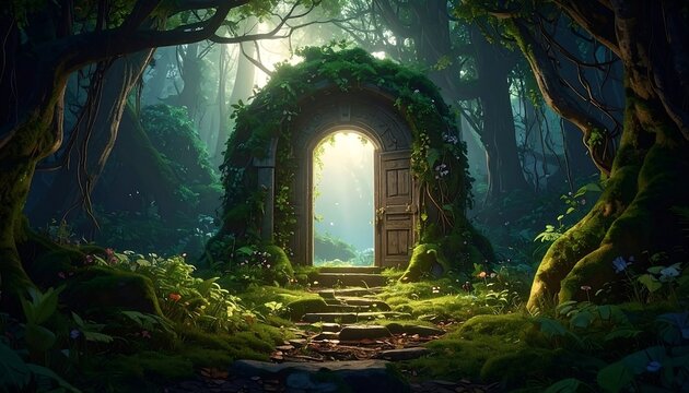 Mystical forest archway