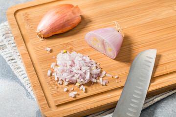 Organic Raw Cut Diced Shallot Onion