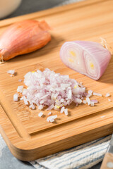 Organic Raw Cut Diced Shallot Onion