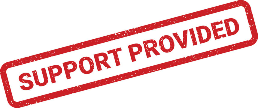 Grunge support provided stamp effect, red rubber seal imprint appearance for graphics