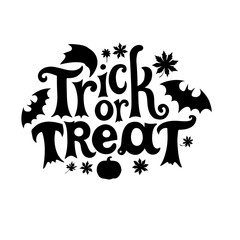 Trick or treat halloween text