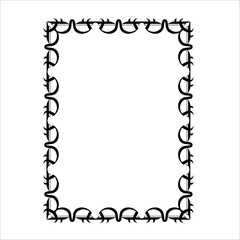 Fototapeta premium Vector Frame – Elegant Black Vector Border, EPS10