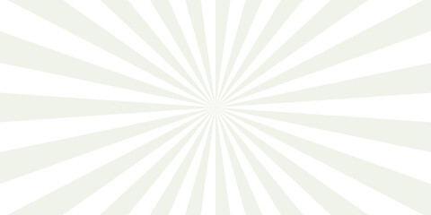 Retro abstract white explosion vintage ray sunrise star sunbeam texture background. vector illustration circle light banner cartoon add design.	
