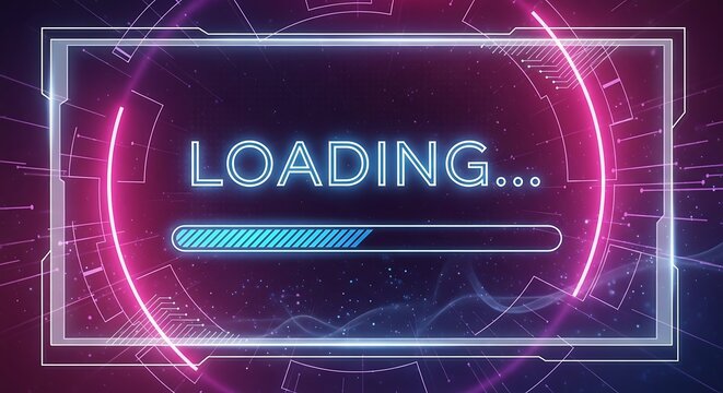 Loading Screen Graphic Design.