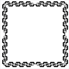 Vintage Ornamental Frame – Elegant Black  Border, JPG, 300 DPI 