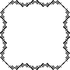 Obraz premium Vintage Ornamental Frame – Elegant Black Border, PNG, 300 DPI 