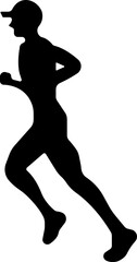 Running people of all ages are jogging icon.Editable Stroke. Pixel Perfect. For Mobile and Web.Run, Senior, kids running.