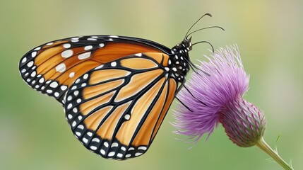 Fototapeta premium Elegant bowl with pink flowers and a butterfly, pastel colors, nature and beauty concept with copy space