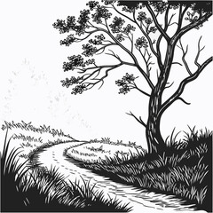 vector illustration of a tree