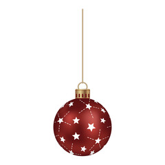 christmas ball on white background