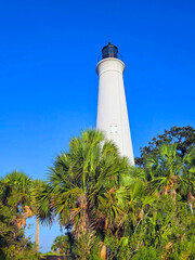 St. Marks Lighthouse US Fish and Wildlife Service Refuge on Gulf Coast of Florida Panhandle 09.15.2025