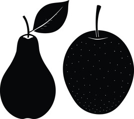 Fresh and juicy pear isolated on a white background, a perfect illustration of a healthy, organic fruit