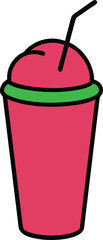 smoothie vector clipart illustration