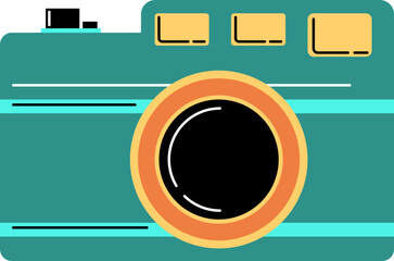 Vector illustration of vintage film camera