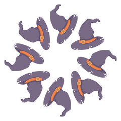 A soft-colored Halloween circle frame with spooky elements. Perfect for stickers, banners, and festive decorations. Instant digital download!

