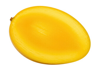 Isolated Ripe Yellow Mango Fruit, Delicious Fresh Tropical Food for Smoothie or Dessert