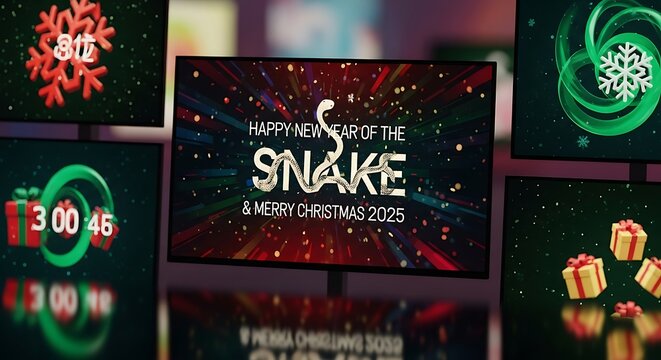 Happy New Year of the Snake Christmas Countdown.