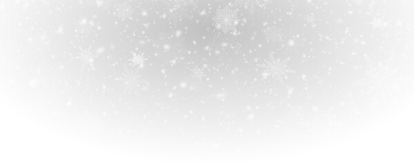 Winter background, snowflakes on a beautiful background, Christmas background for cards, snowfall. Snowy nature landscape, winter dust png.	
