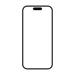 Smartphone icon with transparent screen